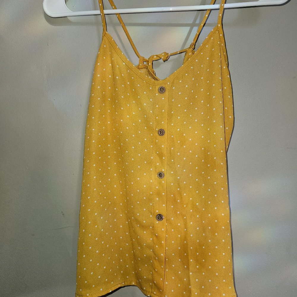 2bella yellow polkadot  tank top